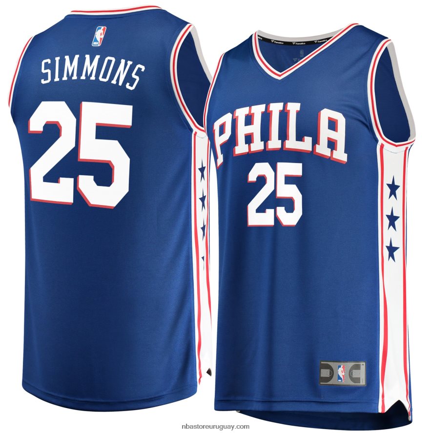 réplica de la camiseta de los 76ers de filadelfia ben simmons royal fast break 6L080N7039 NBA