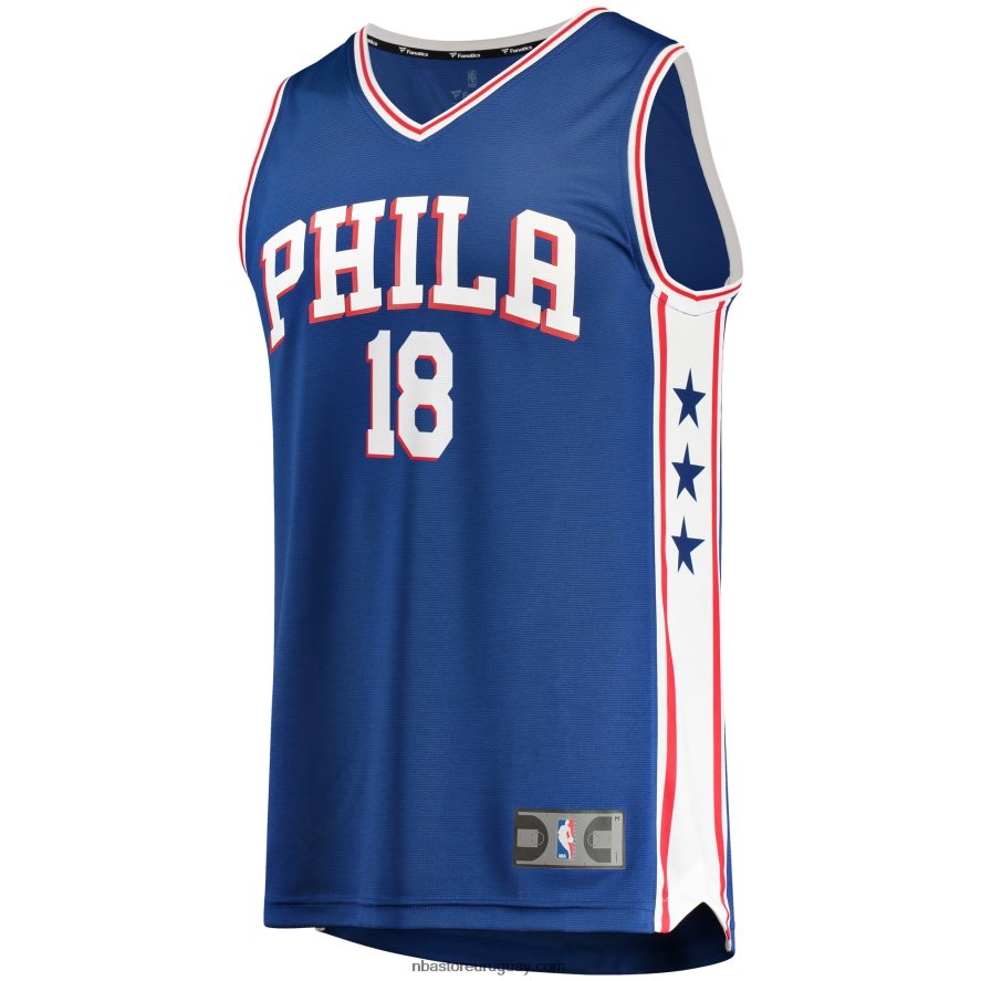 réplica de la camiseta de los 76ers de filadelfia shake milton royal fast break 6L080N7709 NBA
