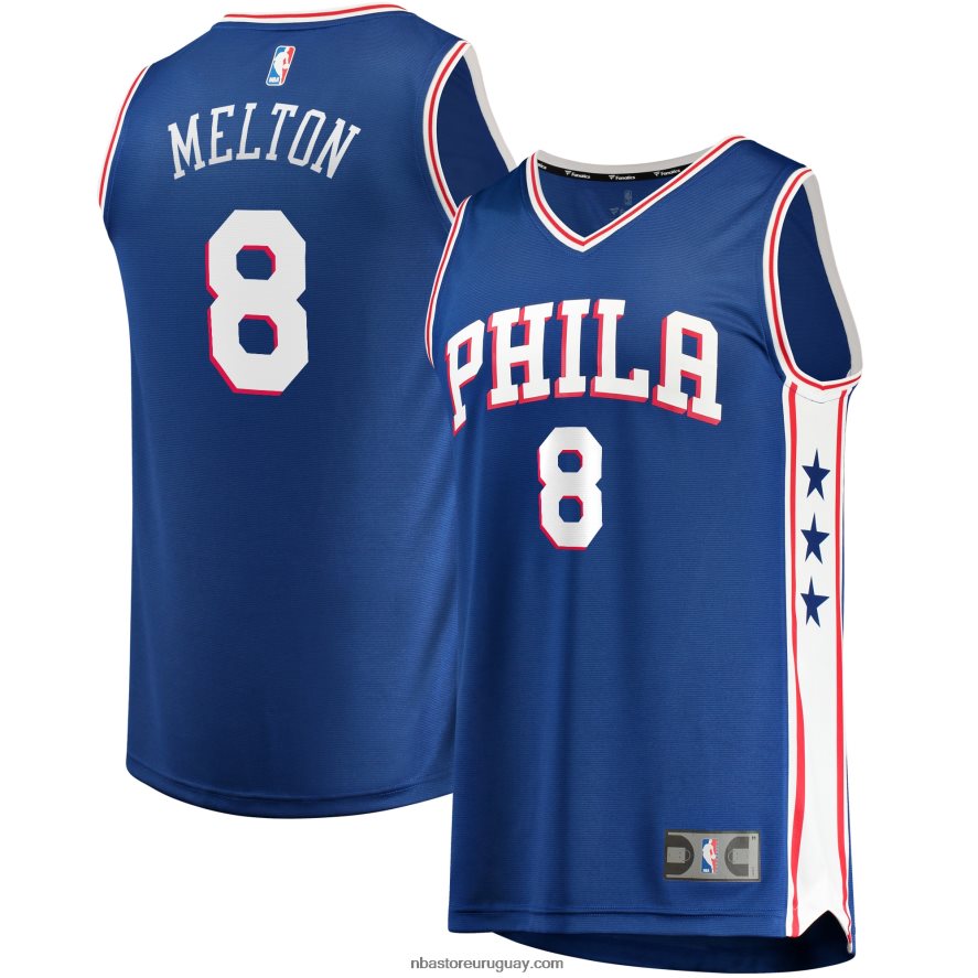 réplica de la camiseta royal fast break de de\'anthony melton de los 76ers de filadelfia 6L080N6157 NBA