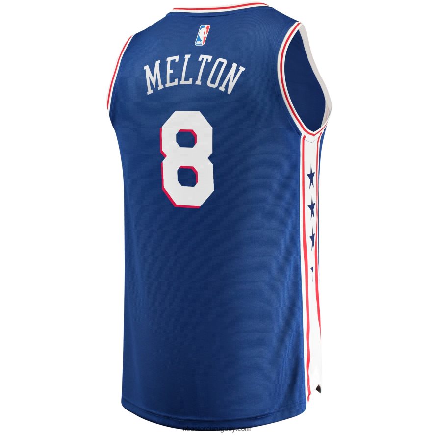 réplica de la camiseta royal fast break de de\'anthony melton de los 76ers de filadelfia 6L080N6157 NBA