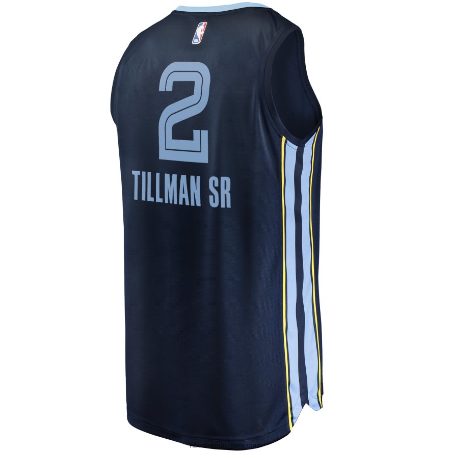 los grizzlies de memphis xavier tillman sr. Réplica de maillot azul marino Fast Break 6L080N7315 NBA