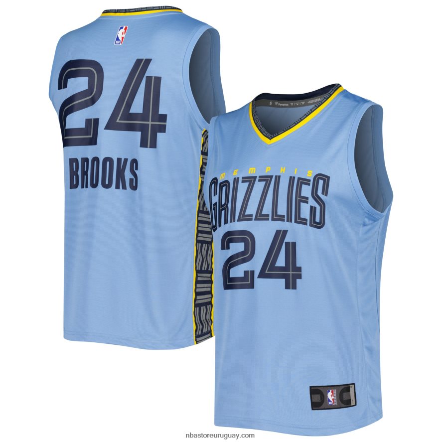 memphis grizzlies dillon brooks azul claro fast break réplica jugador jersey 6L080N905 NBA