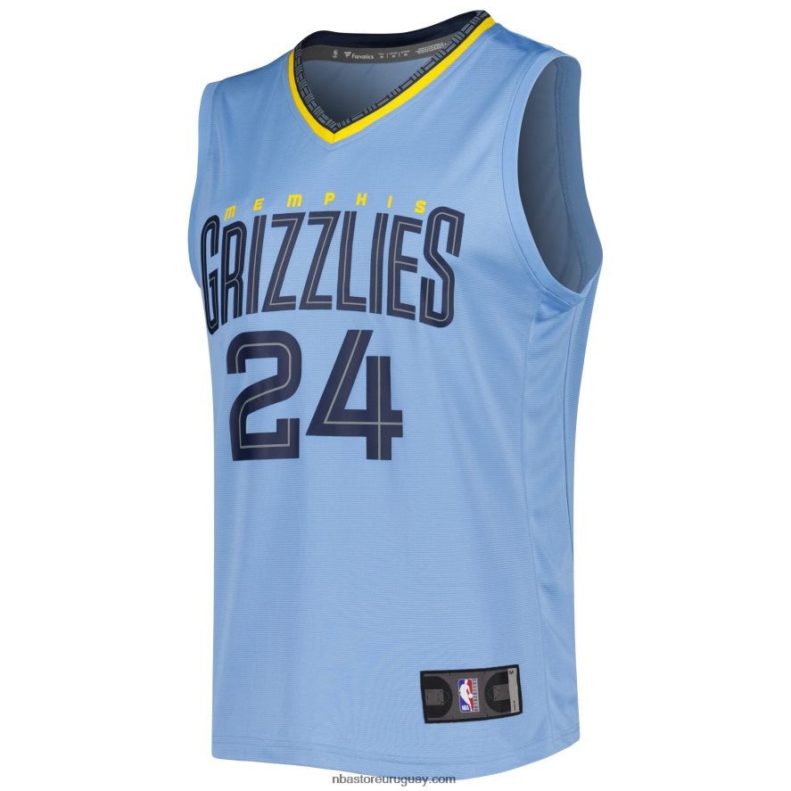 memphis grizzlies dillon brooks azul claro fast break réplica jugador jersey 6L080N905 NBA