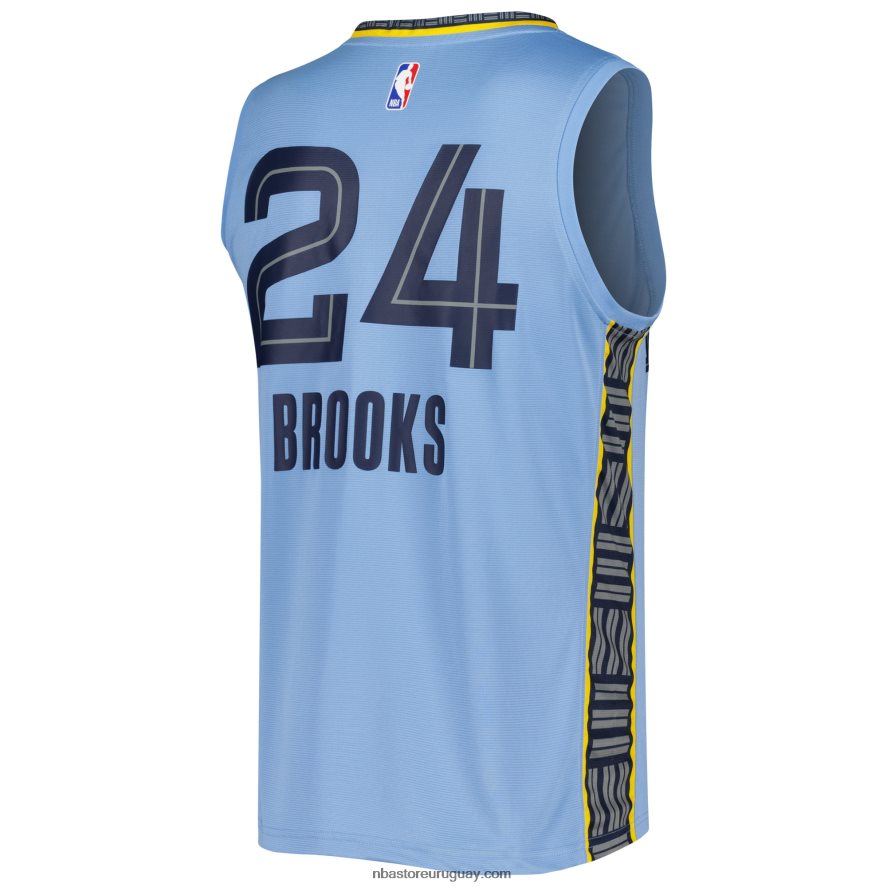memphis grizzlies dillon brooks azul claro fast break réplica jugador jersey 6L080N905 NBA