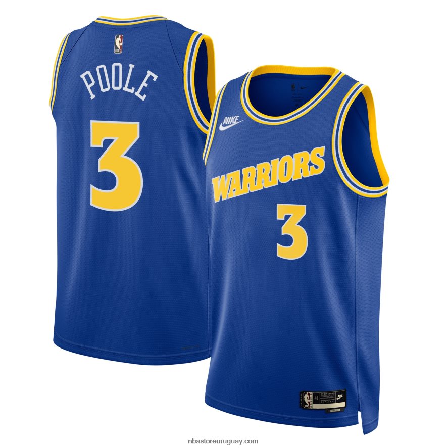 camiseta de los guerreros del estado dorado jordan poole nike royal swingman 6L080N6969 NBA