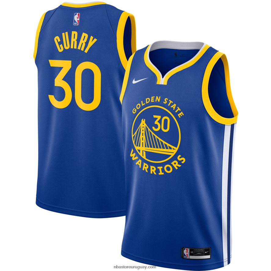 camiseta de los guerreros del estado dorado stephen curry nike royal swingman 6L080N690 NBA