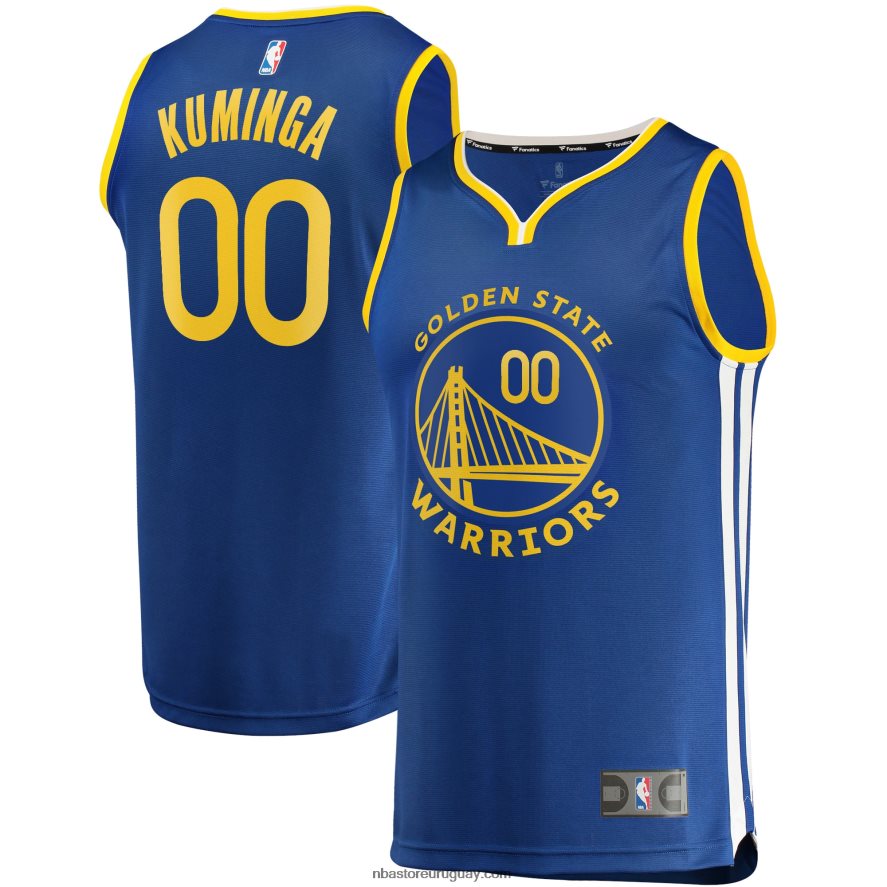 golden state warriors jonathan kuminga royal fast break réplica jersey 6L080N2505 NBA