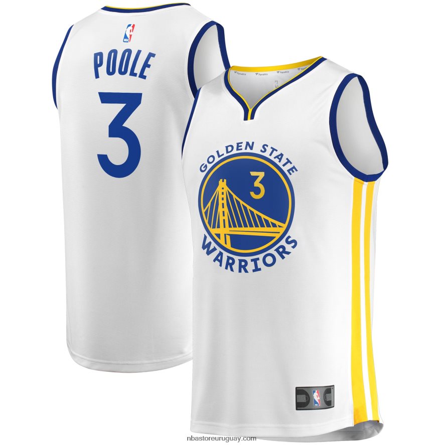 golden state warriors jordan poole blanco fast break replica jugador jersey 6L080N6990 NBA
