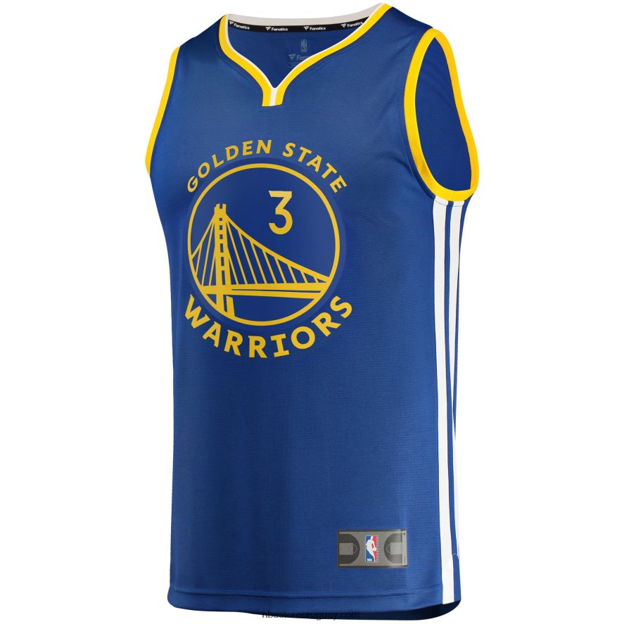 golden state warriors jordan poole royal fast break réplica jugador jersey 6L080N7941 NBA