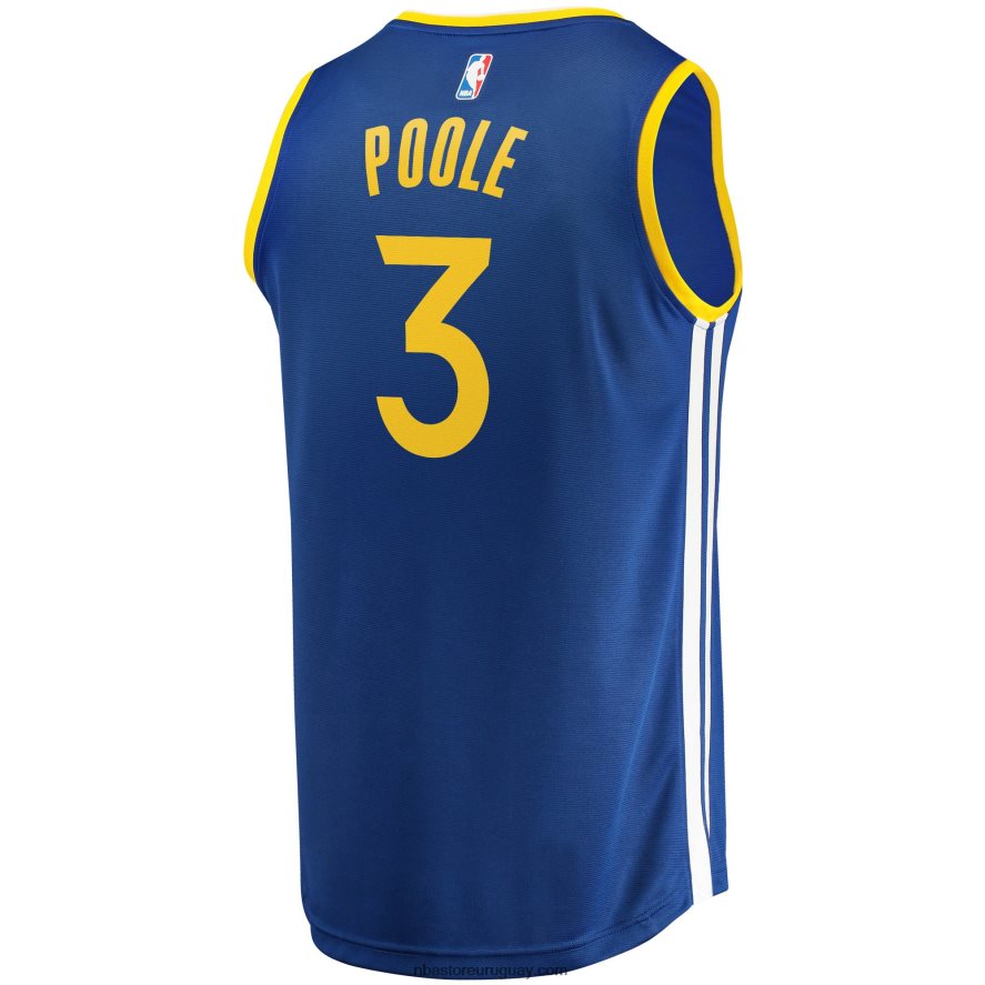 golden state warriors jordan poole royal fast break réplica jugador jersey 6L080N7941 NBA