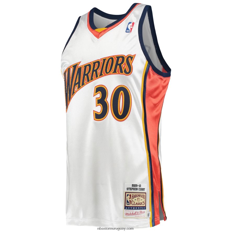 golden state warriors stephen curry white hardwood classics jersey de jugador auténtico 6L080N2115 NBA