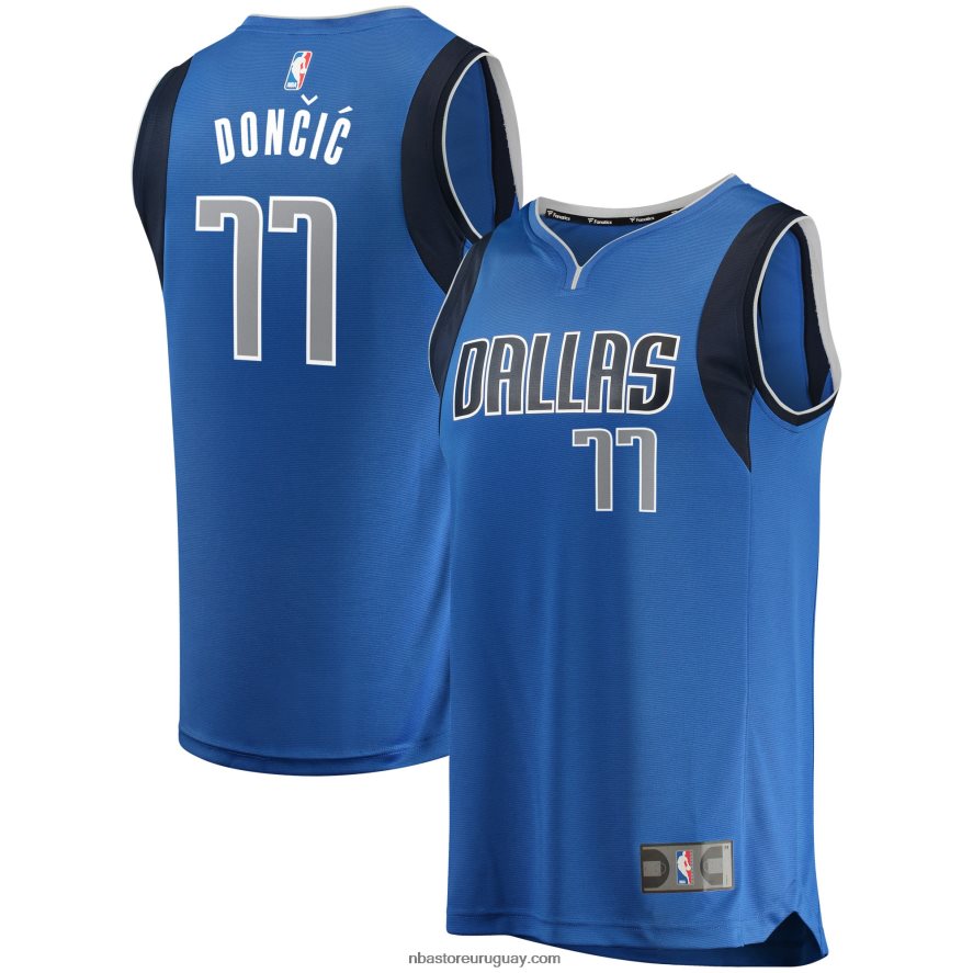 dallas mavericks luka doncic azul fast break replica jersey 6L080N208 NBA
