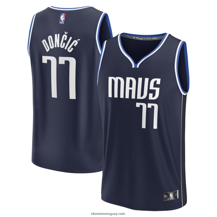 dallas mavericks luka doncic camiseta de jugador de ruptura rápida azul marino 6L080N173 NBA