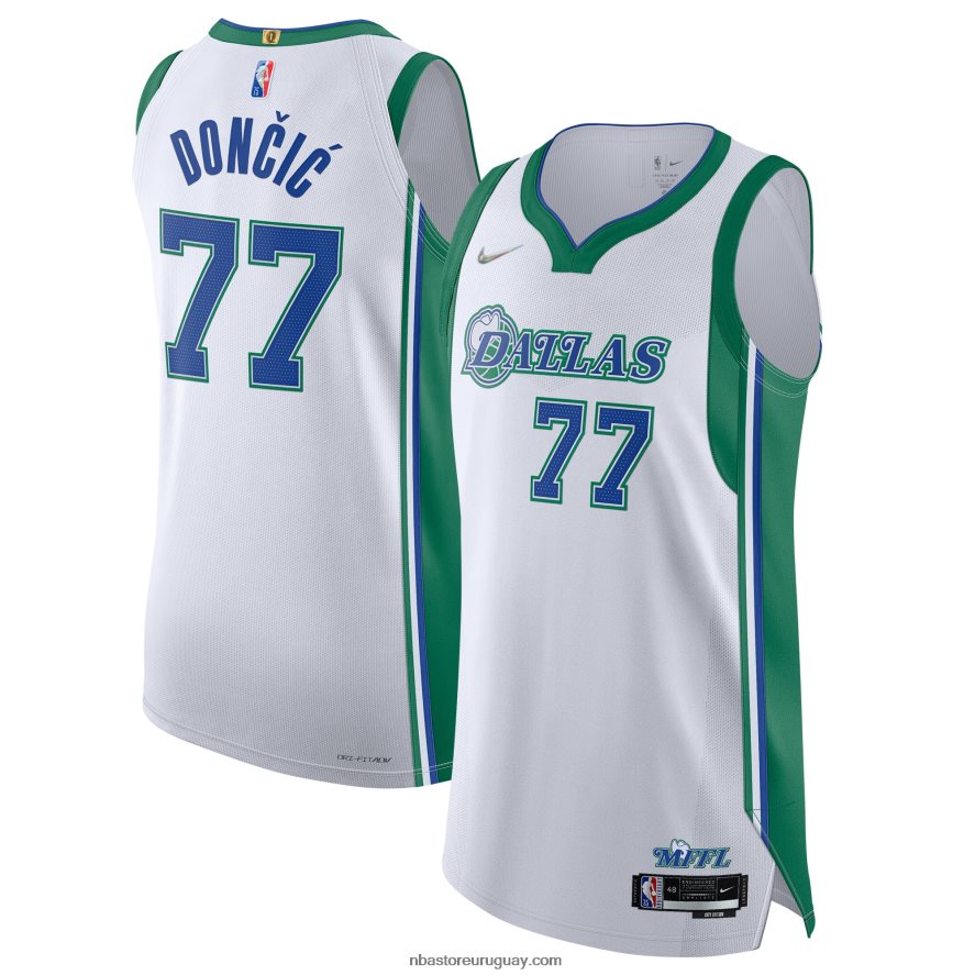 dallas mavericks luka doncic nike blanco auténtico playera de jugador 6L080N5826 NBA