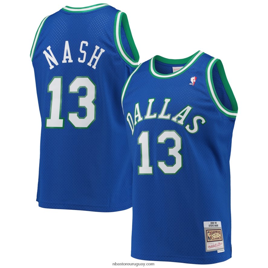 dallas mavericks steve nash mitchell & ness blue hardwood classics swingman jersey 6L080N2329 NBA