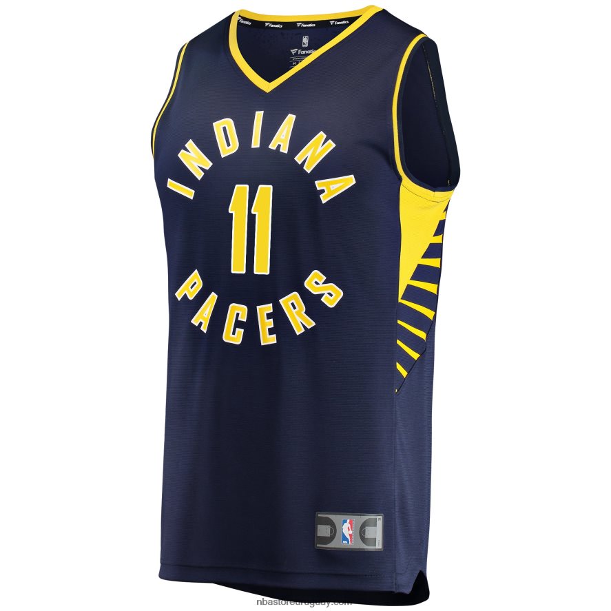 Indiana Pacers Domantas Sabonis Navy Fast Break Réplica playera de jugador 6L080N4088 NBA