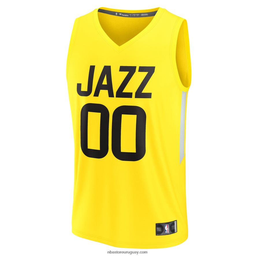camiseta réplica de utah jazz jordan clarkson amarillo fast break 6L080N3262 NBA