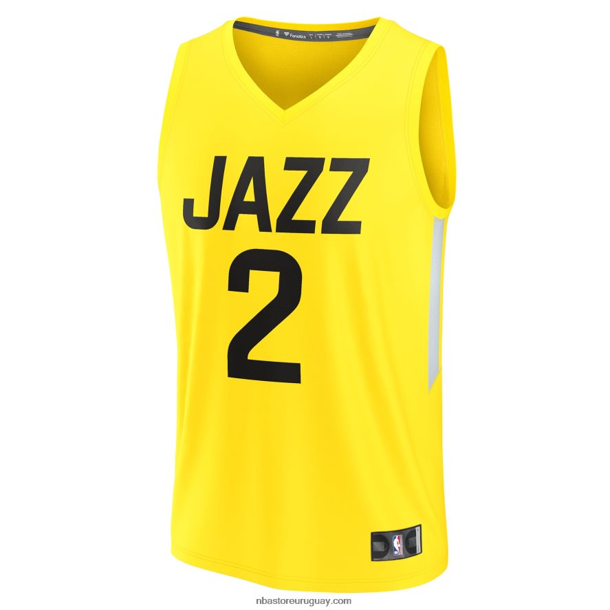 utah jazz collin sexton amarillo fast break replica jugador jersey 6L080N8545 NBA