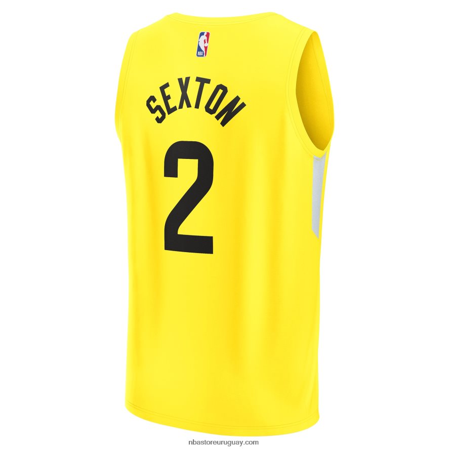 utah jazz collin sexton amarillo fast break replica jugador jersey 6L080N8545 NBA