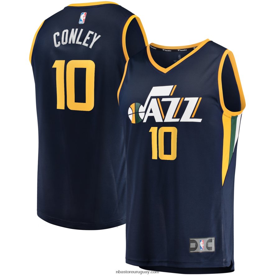 utah jazz mike conley azul marino fast break replica jugador jersey 6L080N7058 NBA