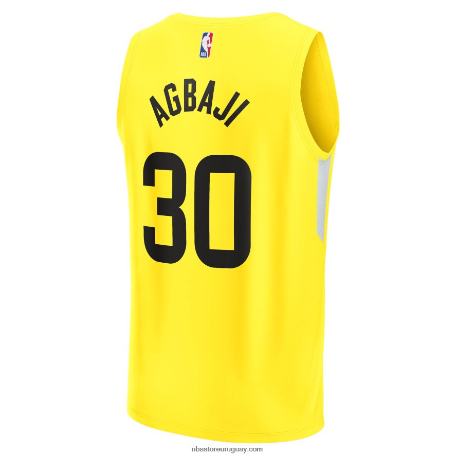 utah jazz ochai agbaji amarillo fast break replica jugador jersey 6L080N1876 NBA
