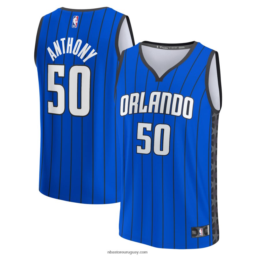 Camiseta réplica azul Orlando Magic Cole Anthony Fast Break 6L080N2638 NBA