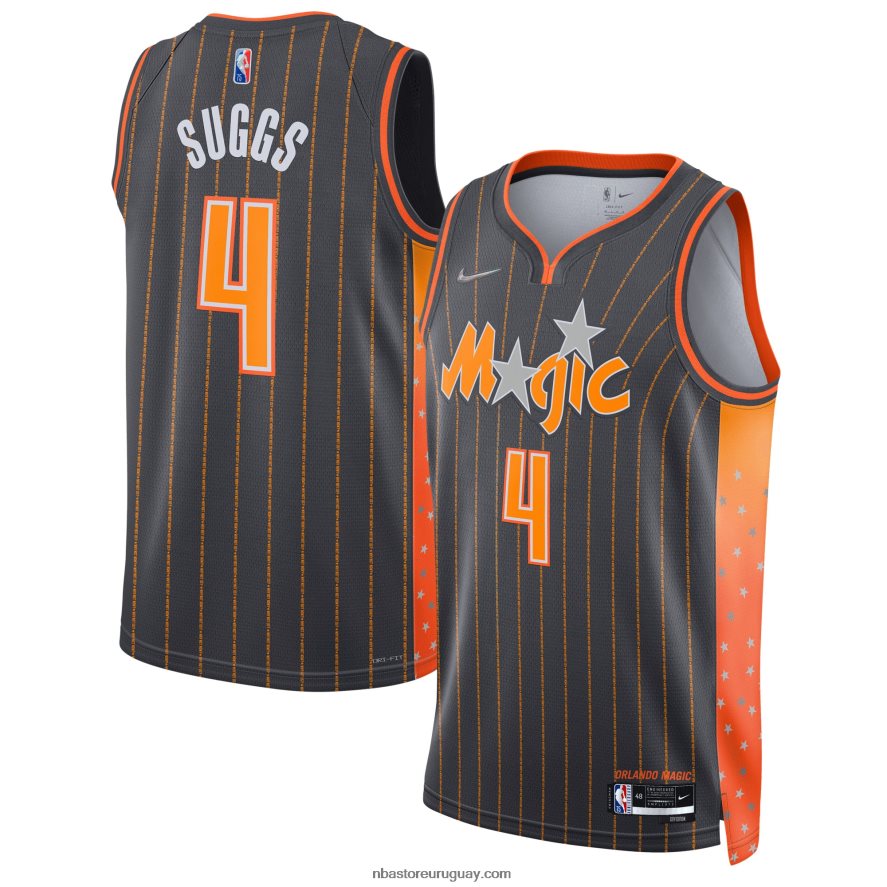 orlando magic jalen suggs nike anthracite swingman jersey 6L080N6131 NBA