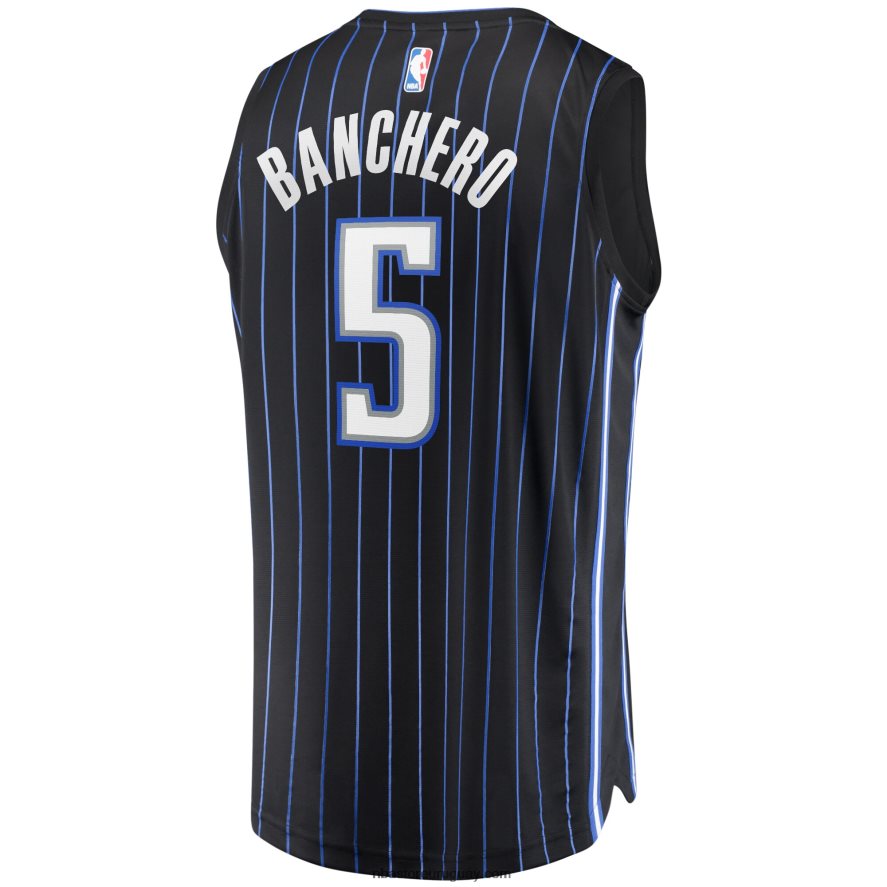 orlando magic paolo banchero black draft selección de primera ronda fast break replica player jersey 6L080N158 NBA