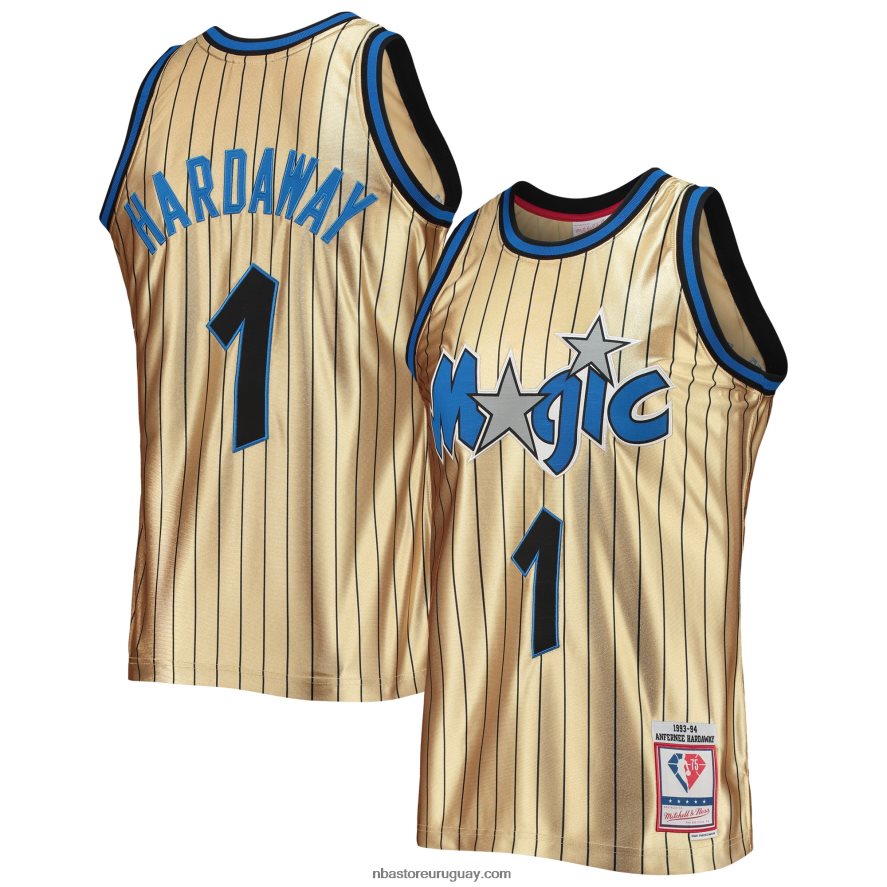 orlando magic penny hardaway oro 75 aniversario 1993-94 hardwood classics swingman jersey 6L080N2011 NBA