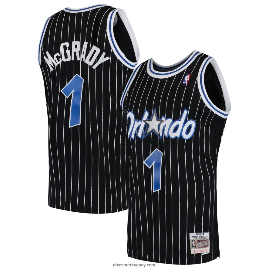 orlando magic tracy mcgrady mitchell & ness negro hardwood classics swingman jersey 6L080N371 NBA