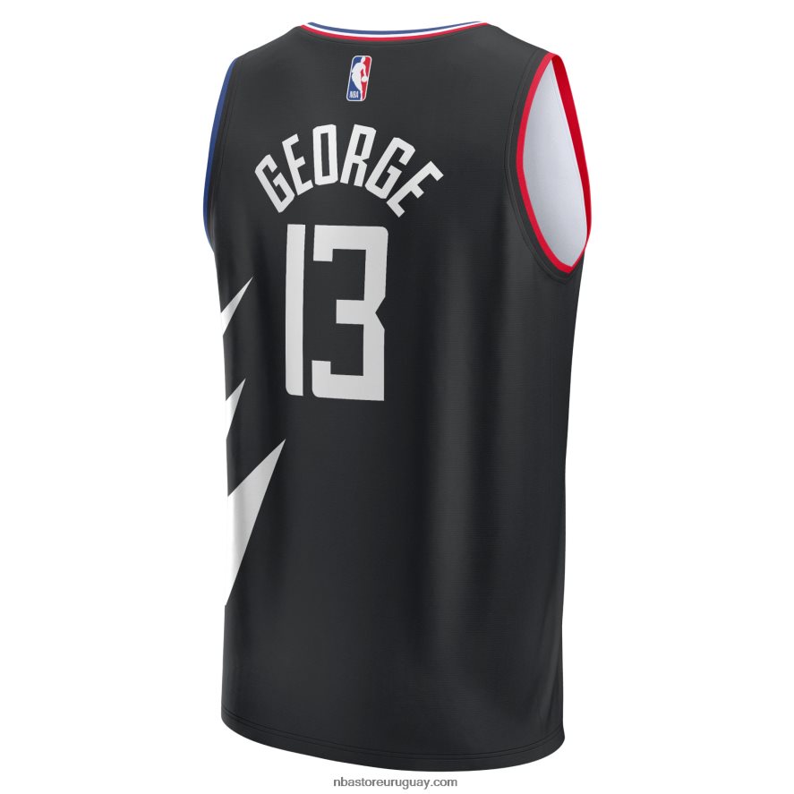 camiseta réplica de la clippers paul george negra fast break 6L080N1623 NBA