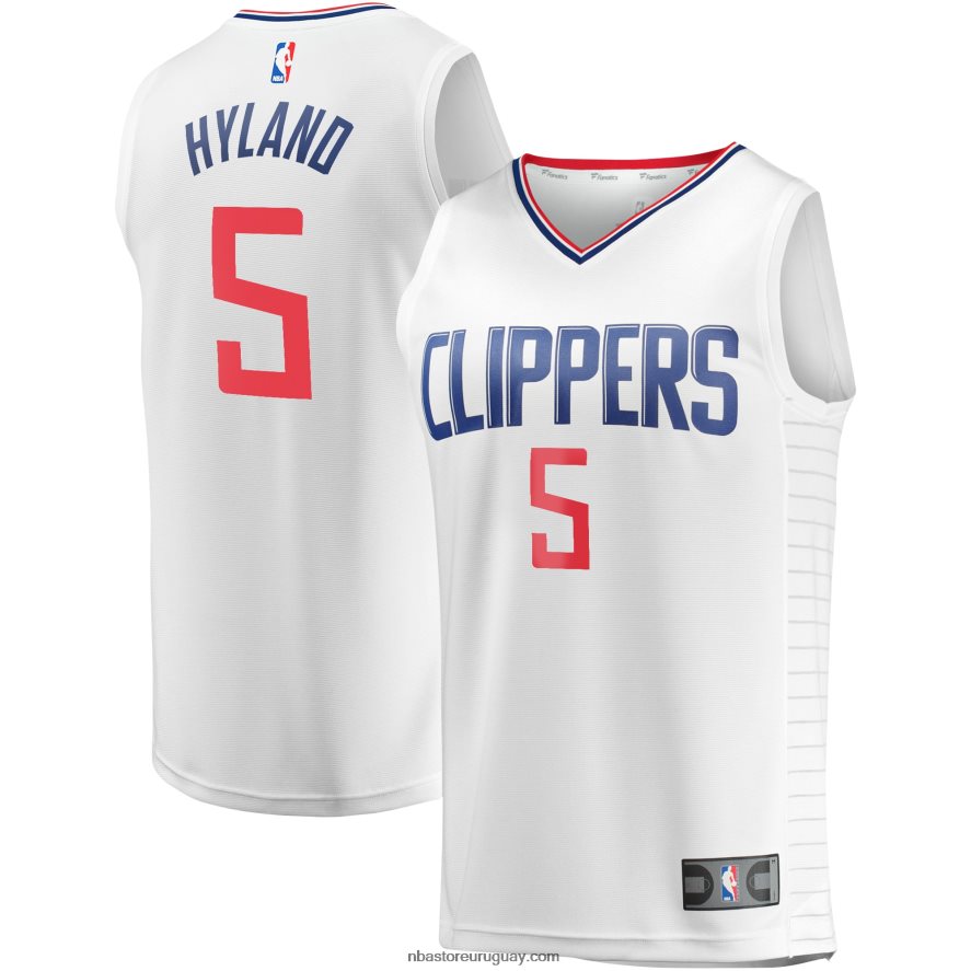 la clippers huesos hyland blanco fast break player jersey 6L080N7276 NBA