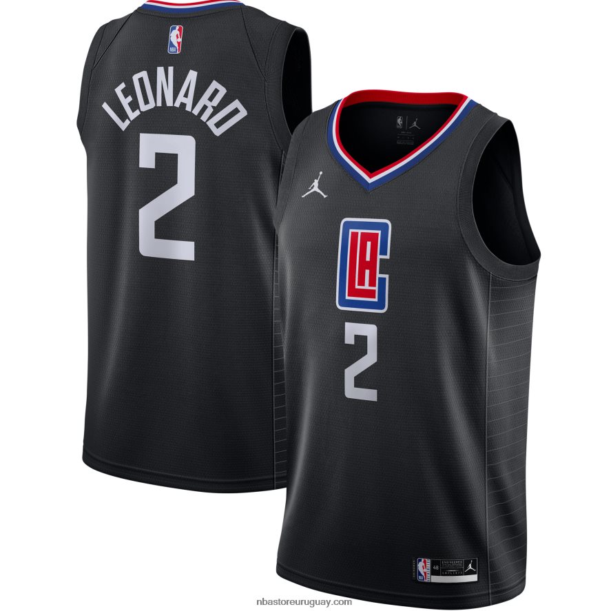la clippers kawhi leonard jordan marca negro swingman jersey 6L080N1105 NBA
