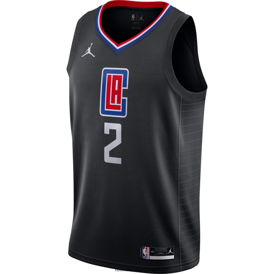 la clippers kawhi leonard jordan marca negro swingman jersey 6L080N1105 NBA