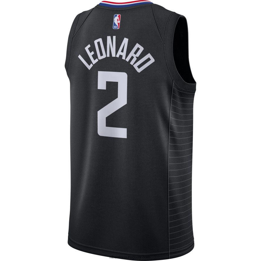 la clippers kawhi leonard jordan marca negro swingman jersey 6L080N1105 NBA