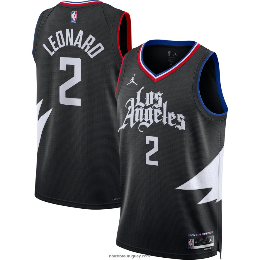 la clippers kawhi leonard jordan marca negro swingman jersey 6L080N206 NBA