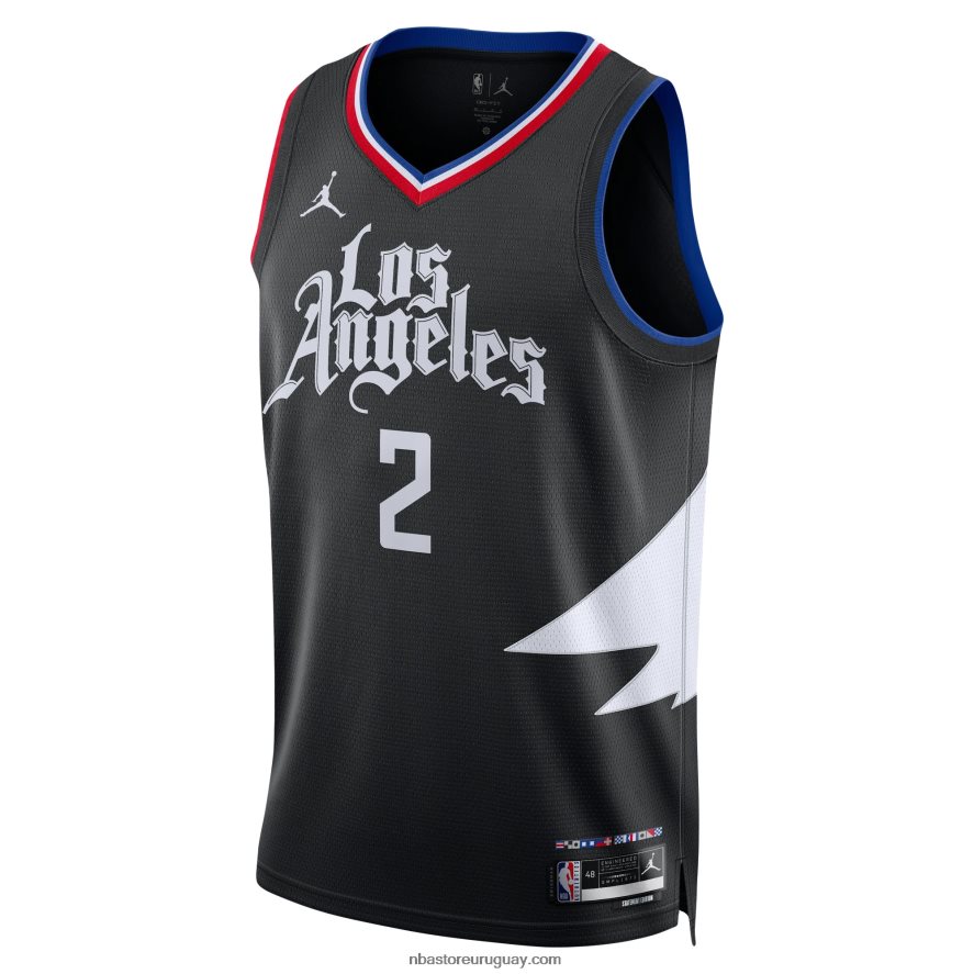 la clippers kawhi leonard jordan marca negro swingman jersey 6L080N206 NBA