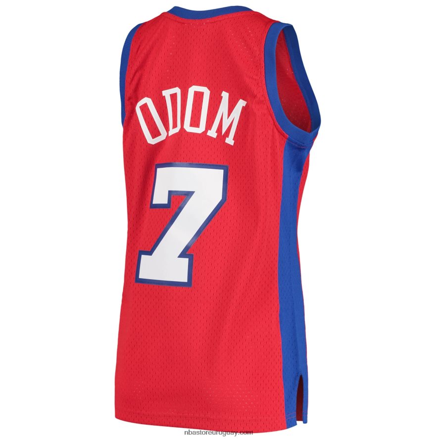 la clippers lamar odom mitchell & ness rojo hardwood classics swingman jersey 6L080N2148 NBA