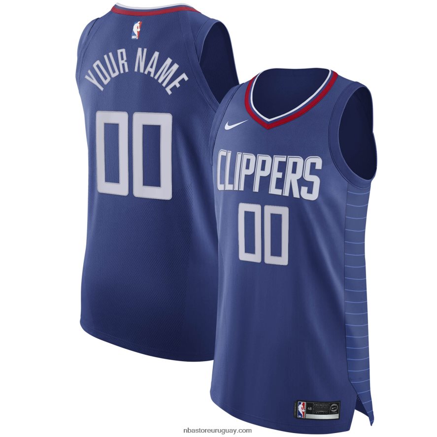 la clippers nike azul auténtico personalizado jersey 6L080N8278 NBA