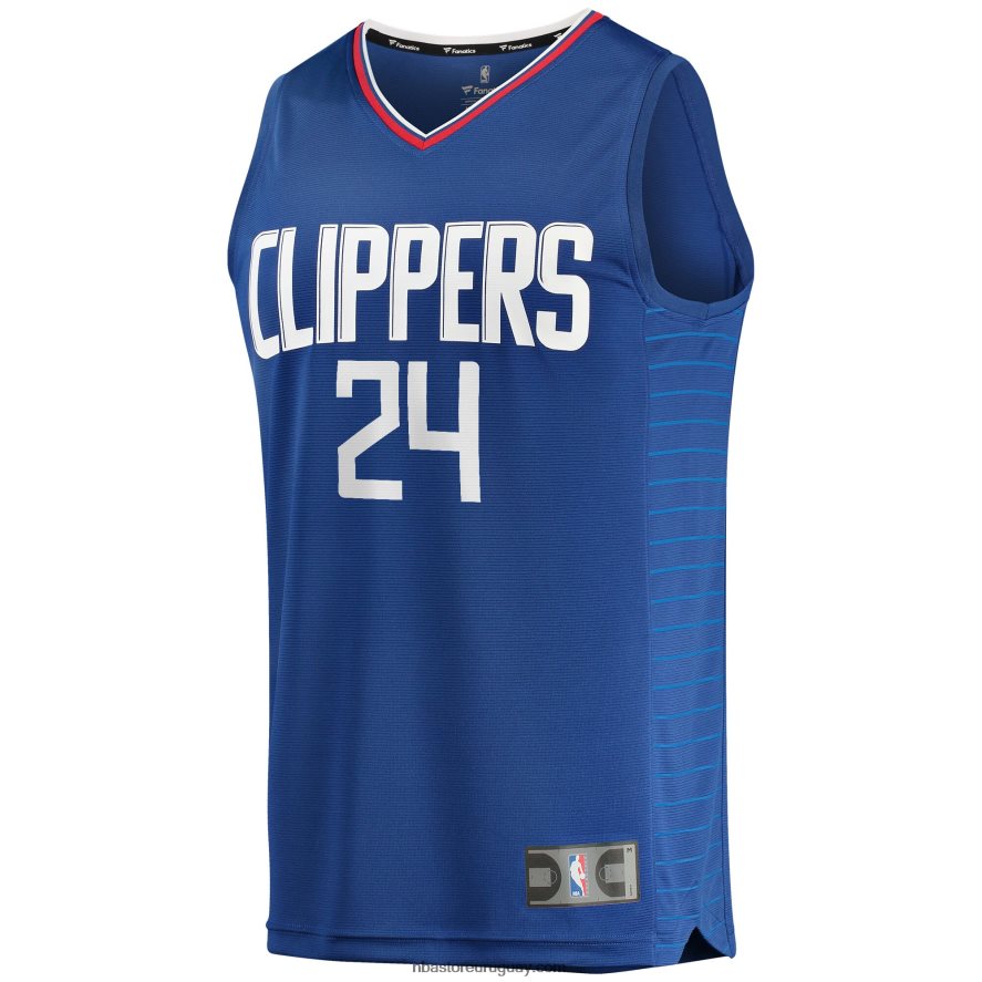 la clippers norman powell royal fast break réplica jersey 6L080N8751 NBA