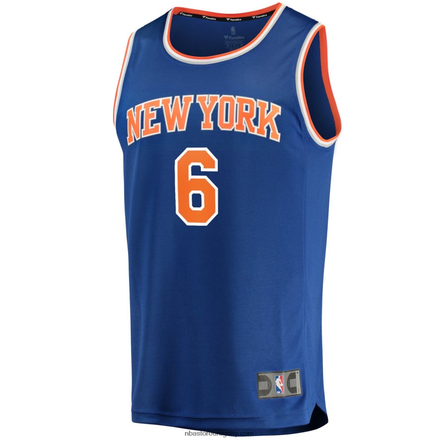 New York Knicks Quentin Grimes Réplica De Camiseta Azul Fast Break 6L080N1693 NBA