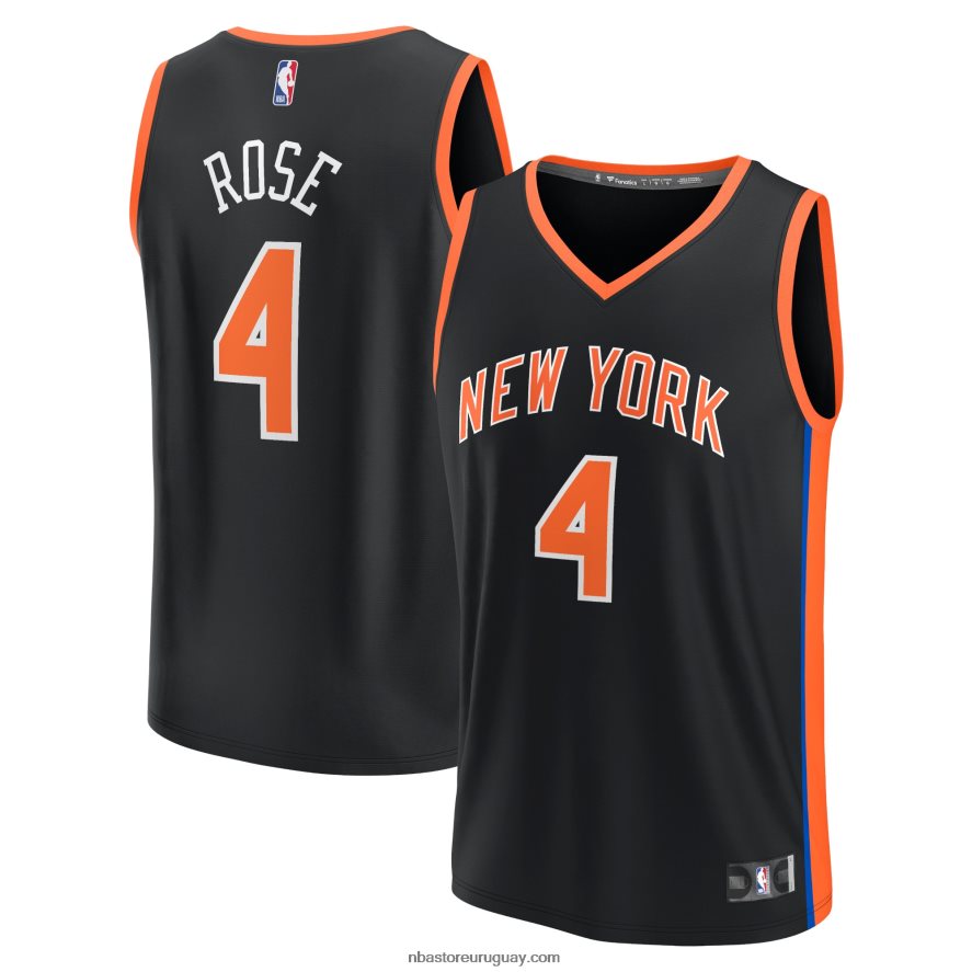 camiseta new york knicks derrick rose negra fastbreak 6L080N295 NBA