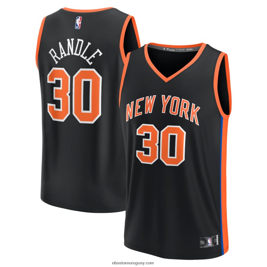 camiseta new york knicks julius randle negra fastbreak 6L080N103 NBA