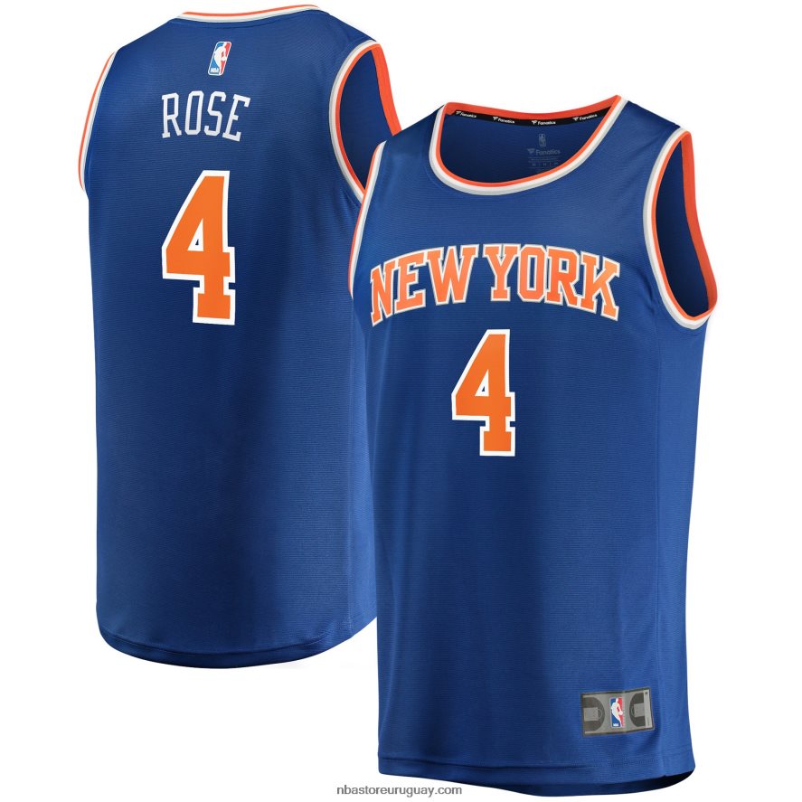camiseta réplica de los new york knicks derrick rose azul fast break 6L080N7526 NBA