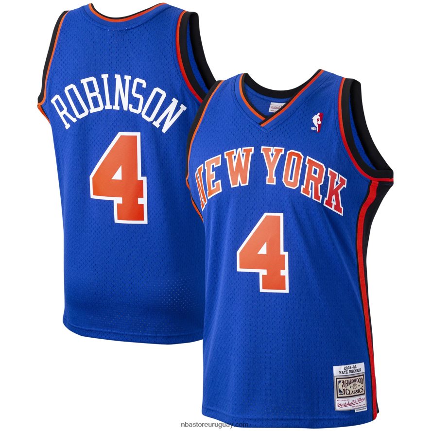 new york knicks nate robinson mitchell & ness blue hardwood classics swingman player jersey 6L080N2027 NBA