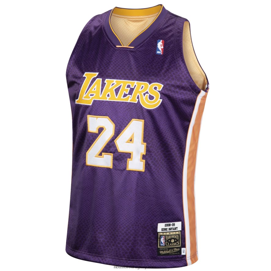 Los angeles lakers kobe bryant mitchell & ness jersey auténtico reversible dorado/púrpura 6L080N1924 NBA