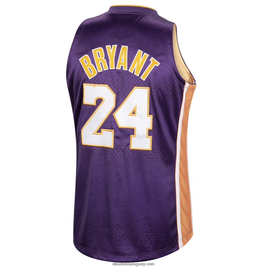 Los angeles lakers kobe bryant mitchell & ness jersey auténtico reversible dorado/púrpura 6L080N1924 NBA