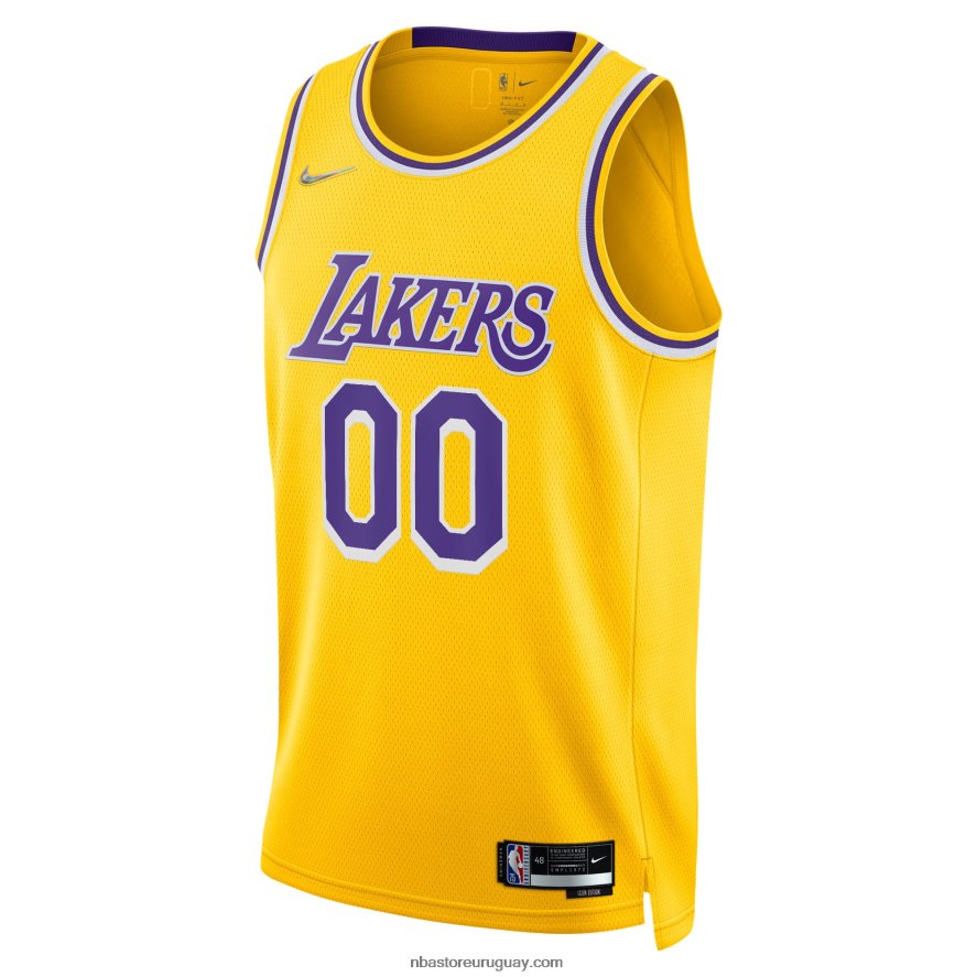 Los angeles lakers nike oro diamante swingman camiseta personalizada 6L080N695 NBA