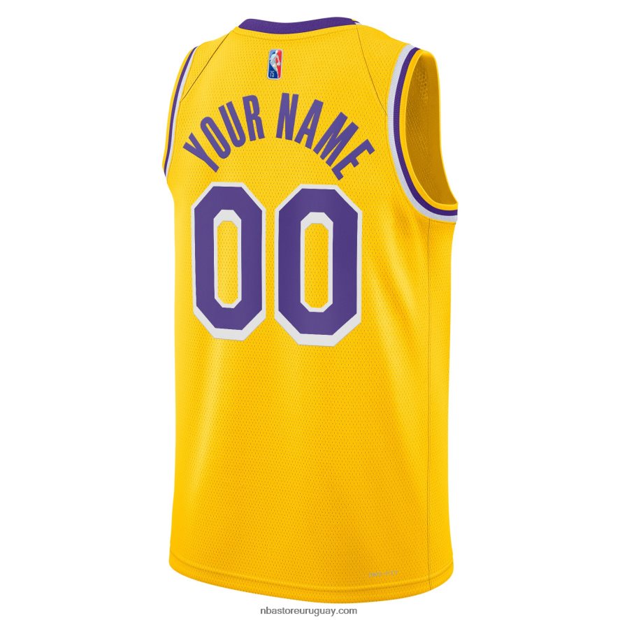 Los angeles lakers nike oro diamante swingman camiseta personalizada 6L080N695 NBA