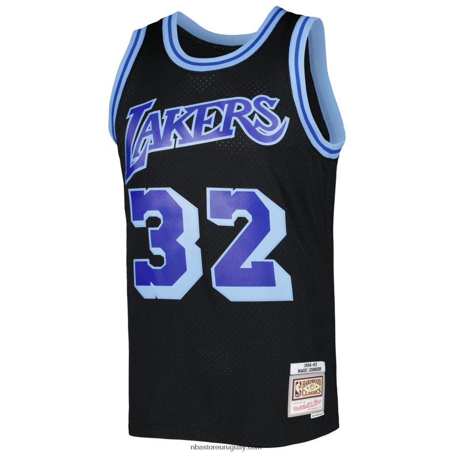 camiseta los angeles lakers magic johnson black 1984-85 hardwood classics recarga 3.0 swingman 6L080N8061 NBA